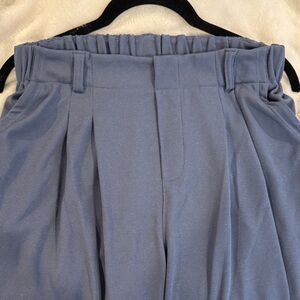 HALARA Light Blue Pleated Trousers